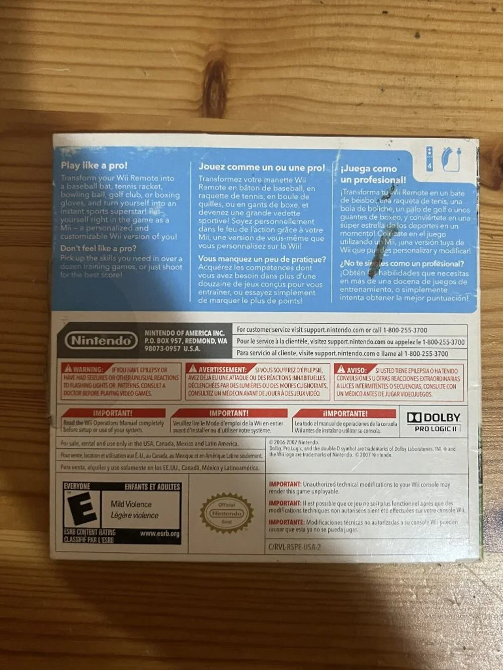 Wii Sports Nintendo Wii Used Good Condition $40